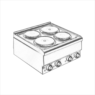 ../frankl24shop/Elektroherd 4 Platten, Auftischgerät 16A